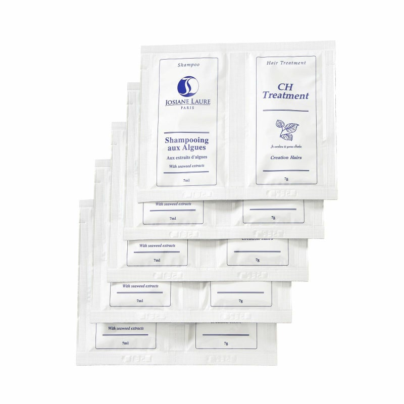 シャンプー7ml &トリートメント7g パウチ【5】個セット【他商品と同時購入のみ】のイメージ画像1