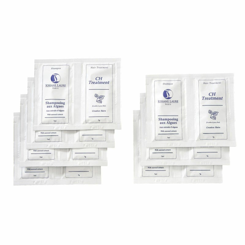 シャンプー7ｍｌ　＆トリートメント7ｇ　パウチ【７】個セット【他商品と同時購入のみ】のイメージ画像1