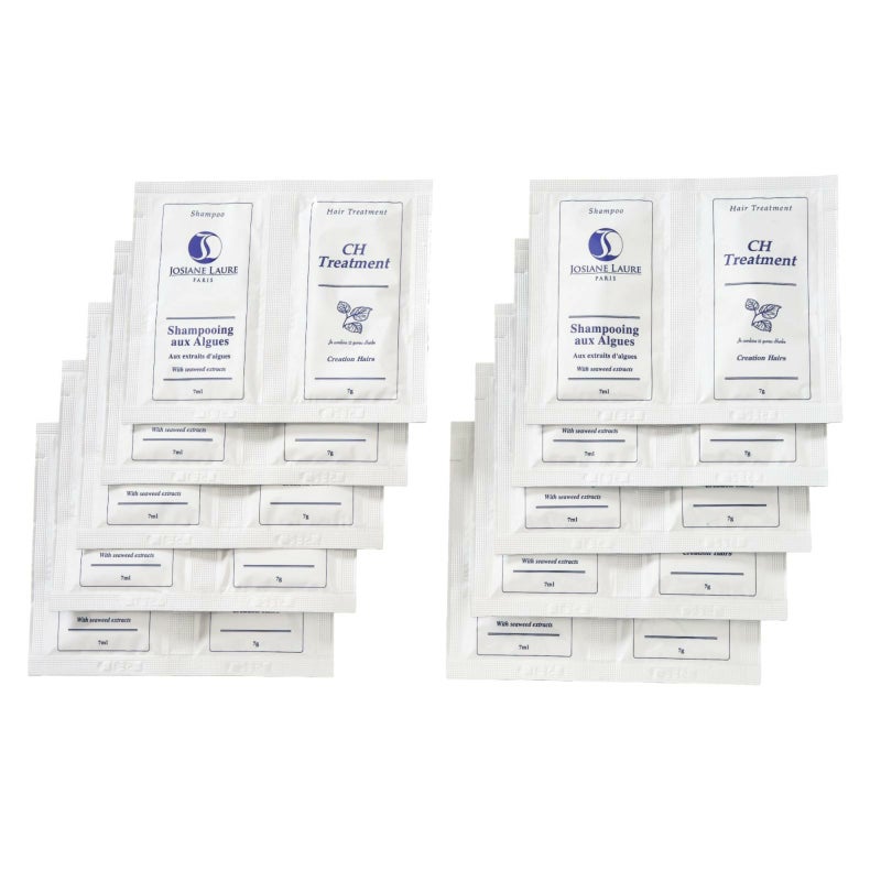 シャンプー7ｍｌ　＆トリートメント7ｇ　パウチ【１０】個セット【他商品と同時購入のみ】のイメージ画像1